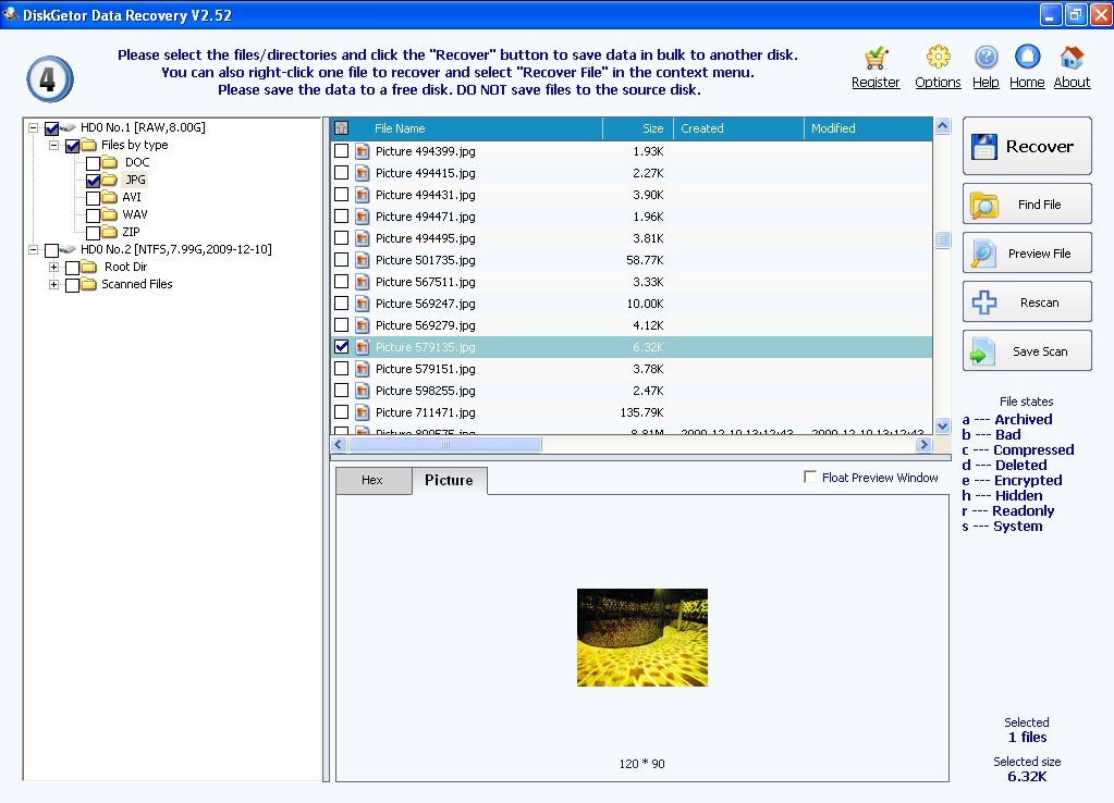 Screenshot for DiskGetor Data Recovery 2.51